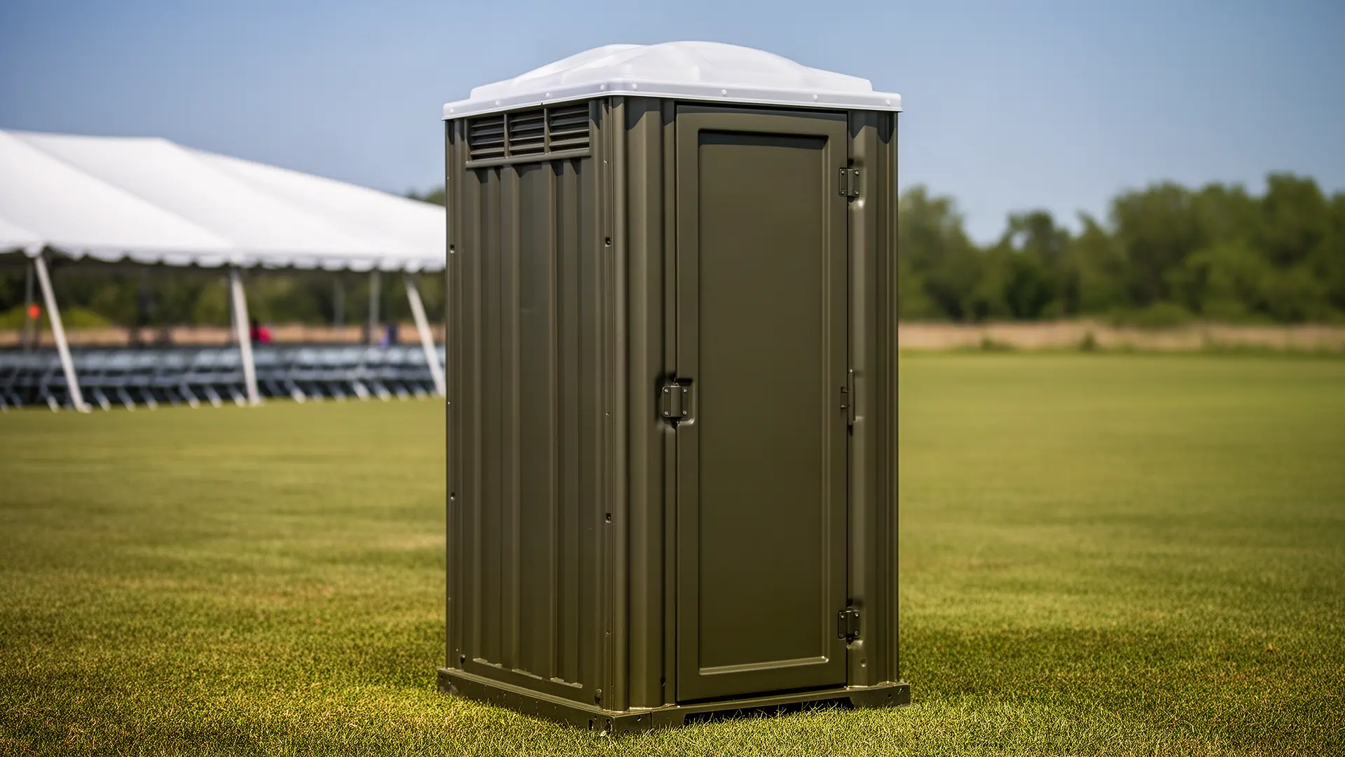 Clean porta potty unit from Chadwick & Sons Porta Potty Rentals in Cambridge, MA